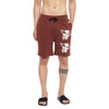 Brown Oversized Headache Printed Shorts