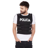 Black Policia Tactical Jacket Jackets - Fugazee