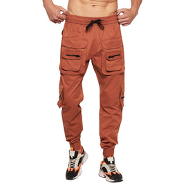 Rust Zipped Cargo Pocket  Trackpant