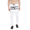 White Layered Joggers