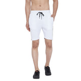 White Venetian Scuba Shorts Shorts - Fugazee