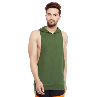 Olive Stringer Vest Vest - Fugazee