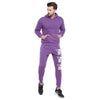 Purple Skeleton Print Oversized Combo Tracksuit