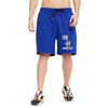 Royal Blue Cat Graphic Shorts