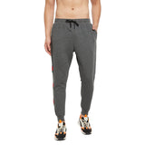 CHARCOAL OVERSIZED ROSE PATCHED JOGGERS Trackpants Fugazee 