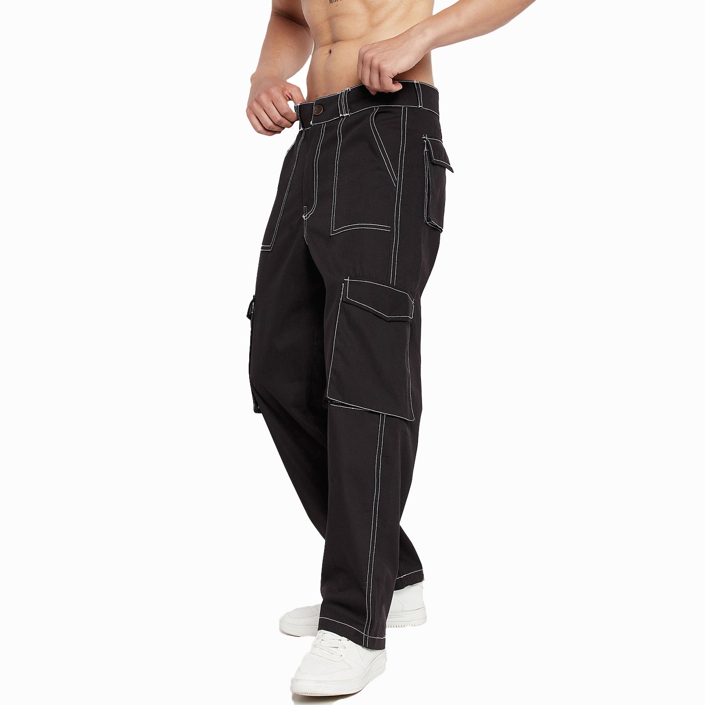 Aggregate more than 76 black baggy pants mens best