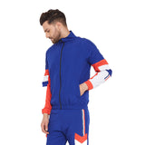 Blue Nylon Taped Wind Breaker Jacket