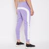 Plum Oversized Taped Tshirt and Trackpants Combo Clothing Set