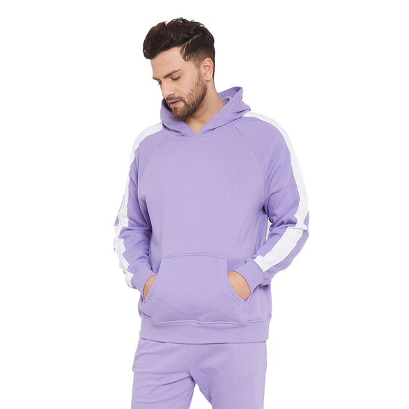 Plum Overzised Hooded Sweatshirt