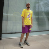 Paperboy Graphic Oversized Tshirt and Shorts Clothing Set
