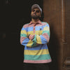 Custard Striped Polo Longsleeves Tee