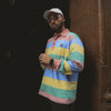 Custard Striped Polo Longsleeves Tee