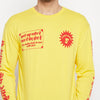 Yellow Desi Graphic Long Sleeve Tshirt