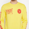 Yellow Desi Graphic Long Sleeve Tshirt