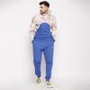 Marine Blue Tie Dye  Sweatshirt and Jogger Combo Tracksuit