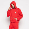 Red Contrast Stich Oversized Sweatshirt