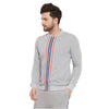 Heather Grey Taped Bomber Jacket