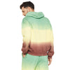 Tri Color Oversized Ombre Hooded Sweatshirt