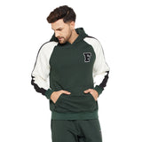 Moss Green Oversized Raglan Hooded Sweatshirt
