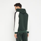 Moss Green Oversized Raglan Hooded Sweatshirt