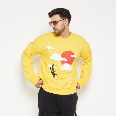 Yellow Sunset Oversized Sweatshirt