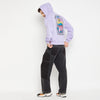 Lilac Gratitude Oversized Hooded Sweatshirt