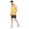 Yellow Hooded Stringer Vest Vest - Fugazee