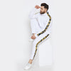 White Venetian Combo JogSuit Suits - Fugazee