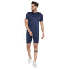 Navy Scuba Velour Shorts