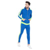 Blue Neon Reflective Taped Sweatshirt Sweatshirts - Fugazee