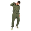 Olive Oversized Contrast Stitch Trackpants