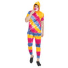 Yellow Tie and Dye Tshirt with Ribbed Face Cover