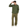 Olive Contrast Stitch Carpenter Shirt
