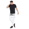 White Layered Joggers