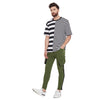 Olive Cargo Taped SweatPants Joggers - Fugazee