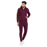 Maroon Caution Taped Trackpants