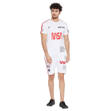 White Nasa Baser Layer Tee T-Shirts - Fugazee