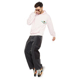 Pink Oversized Graphic Hooded Sweatshirt