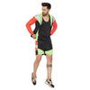Neon Active Cut & Sew Wind Cheater Jacket and Shorts Clothing Set
