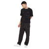 Black Oversized Carpenter Tshirt & Cargo Pants Combo Set