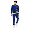 Blue OverSized Melted Smiley Print Sweatpants
