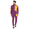 Lilac Yellow Patched Trackpants