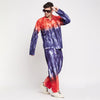 Blue & Red Ombre Dyed Cargo Pants