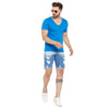 Electric Blue V-Neck Tee