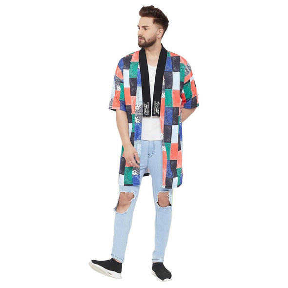 Technicolor Paisley Mesh Kimono