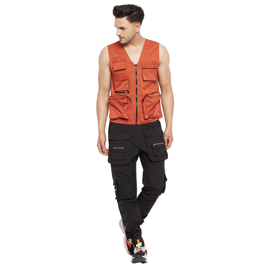 Rust Tactical Zipped Gilet