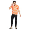 Orange Palms Cuban Shirt