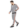 Checkered Print Taped Combo JogSuit Suits - Fugazee