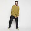 Grey Contrast Stitched Double Panel Jeans