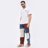 Brown Paisley Cut Sew Trousers